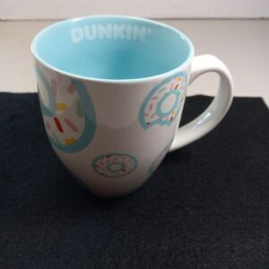 Dunkin Donut Ceramic White and Blue Donuts w/ Sprinkles Mug Countrycore, Kitsch